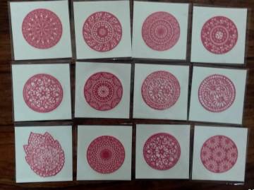 RE-USABLE RUBBER HENNA STENCIL